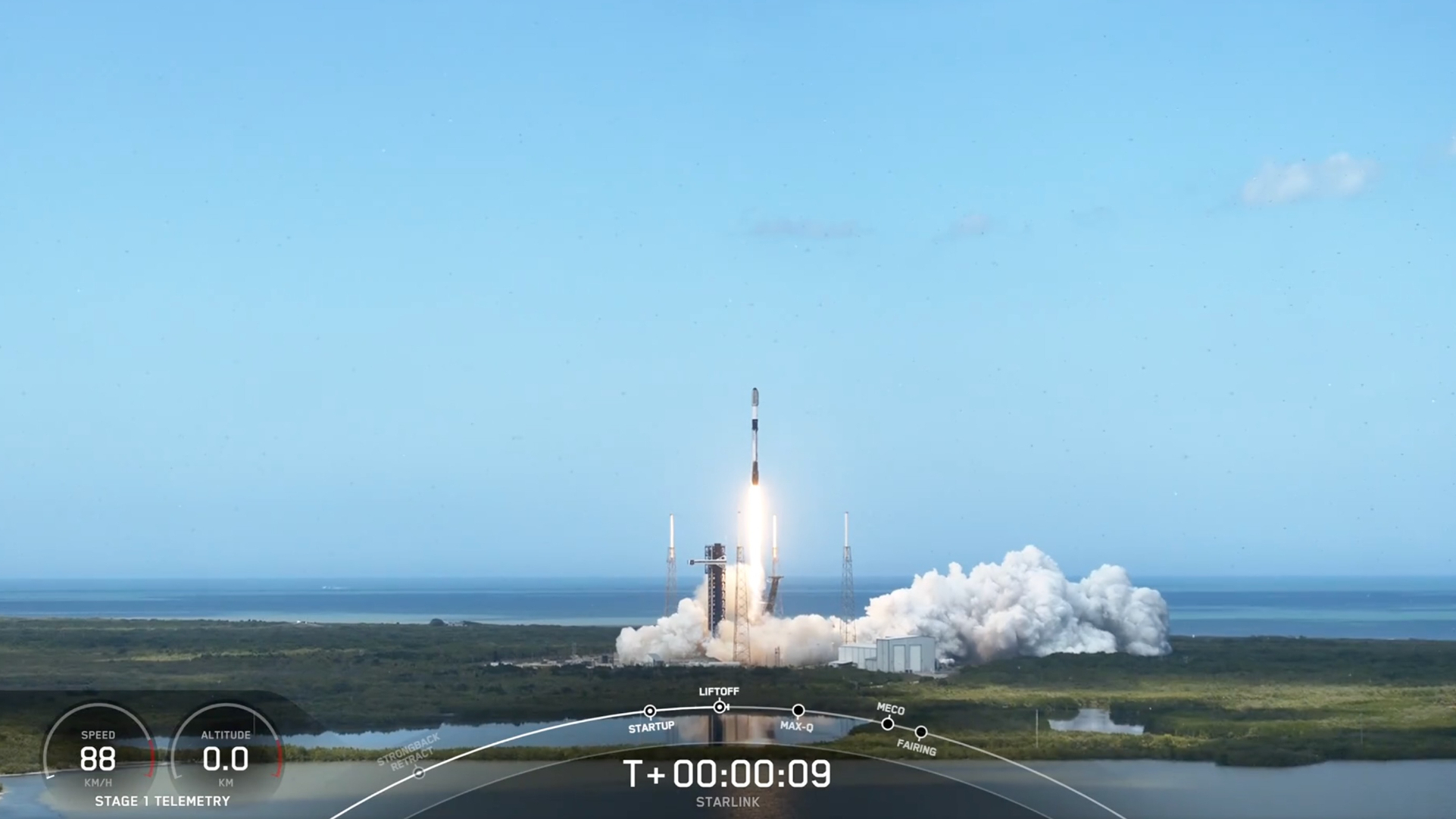 SpaceX launches Starlink 10-34 mission from Cape Canaveral Space Force Station in Florida